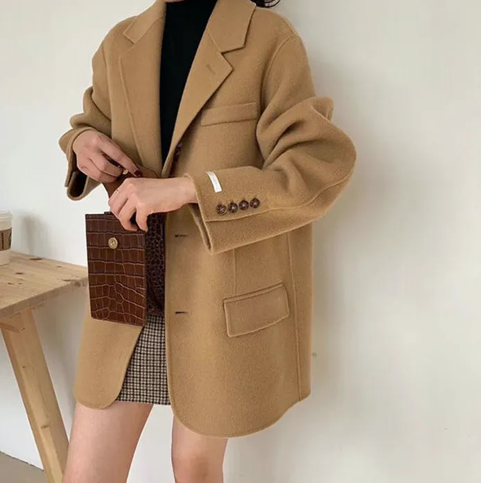 100% Double-Faced Virgin Wool Blazer Coat 🐏