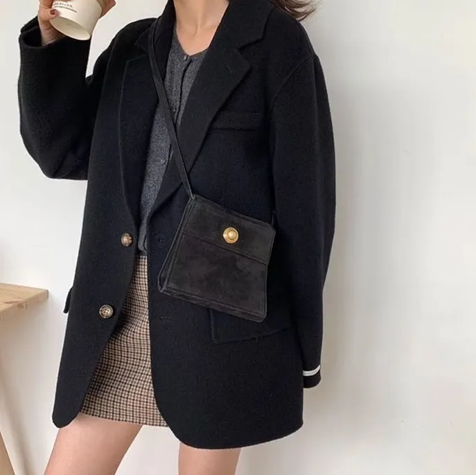 100% Double-Faced Virgin Wool Blazer Coat 🐏