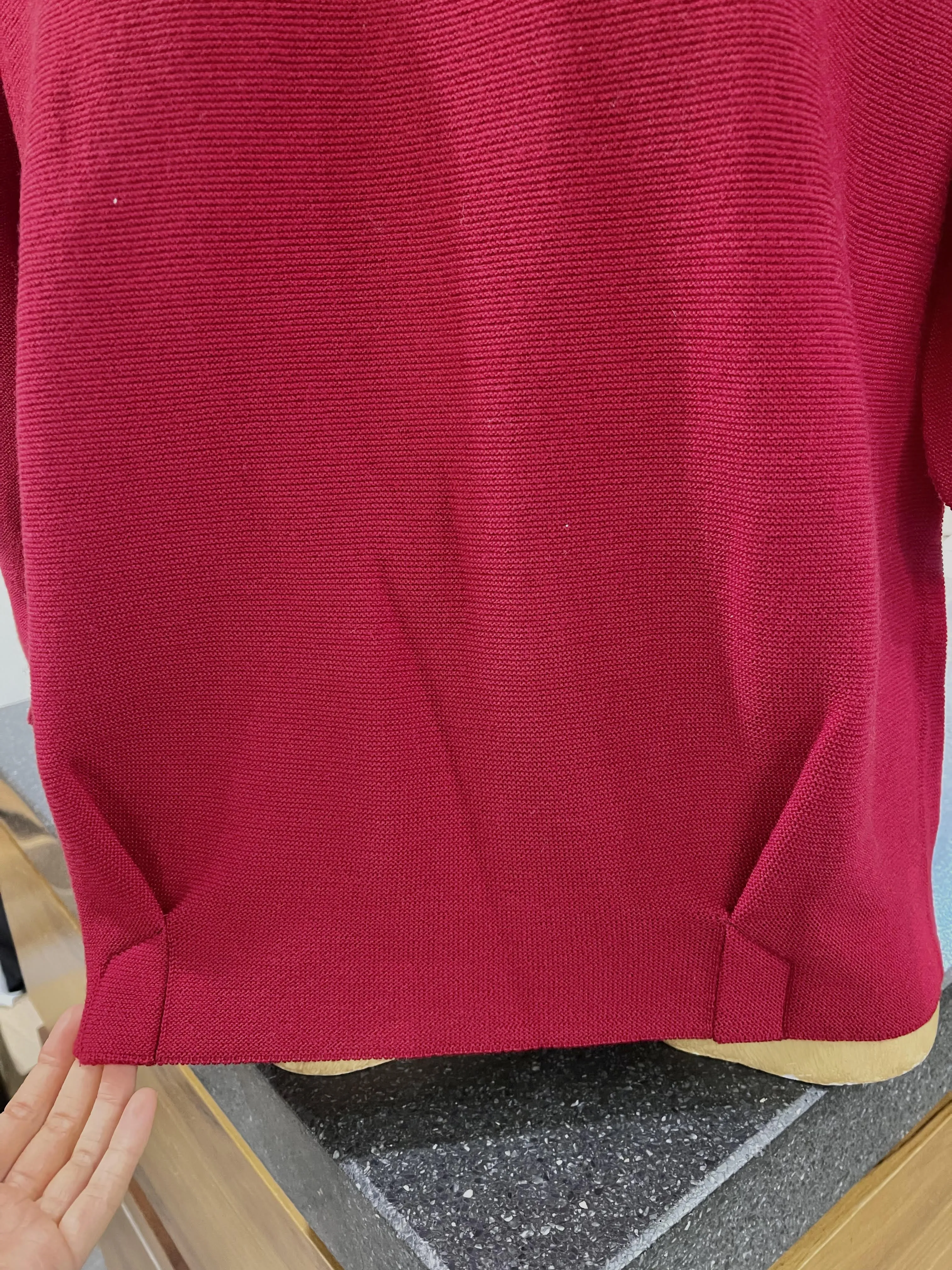 3/4 Tulip Sleeve Jumper - Tamarillo