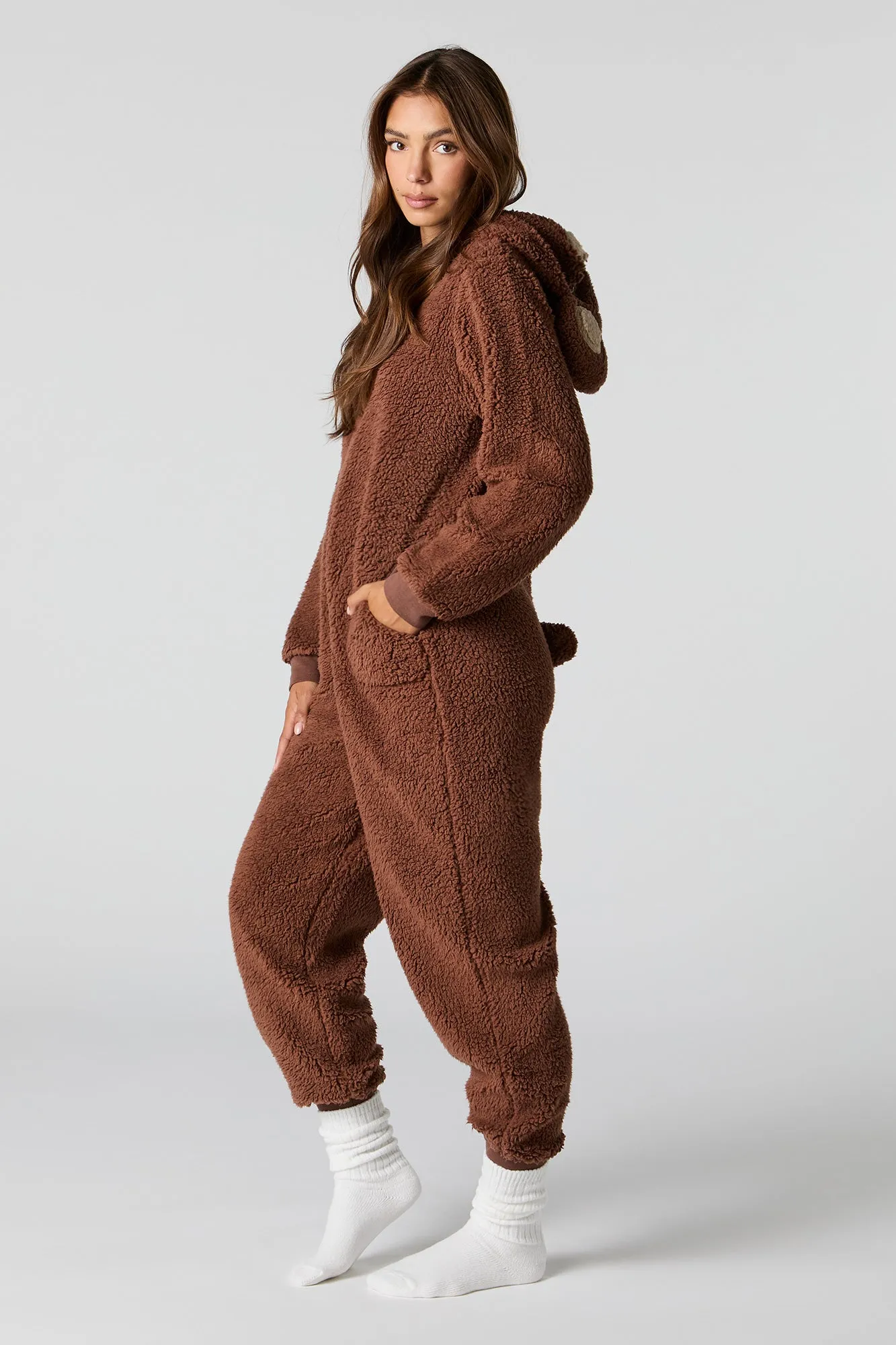 3D Bear Sherpa Onesie