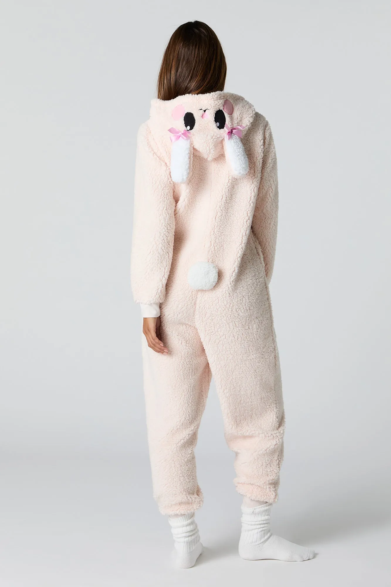 3D Bunny Sherpa Onesie