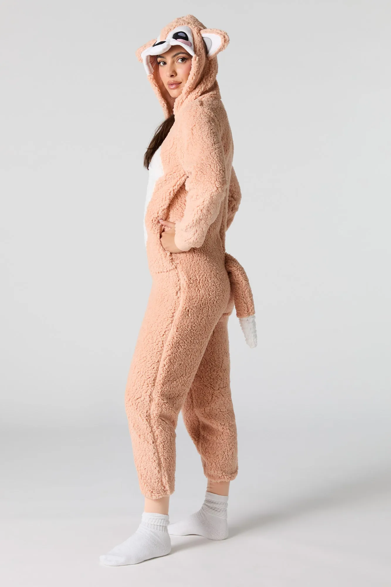 3D Fox Sherpa Onesie