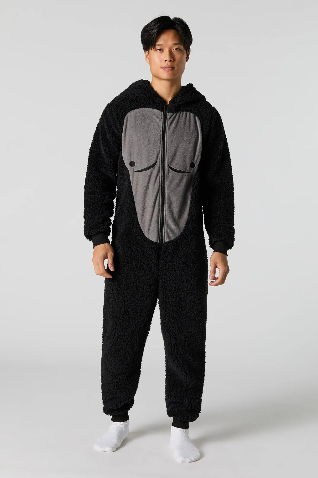 3D Gorilla Sherpa Onesie