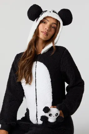 3D Panda Sherpa Onesie