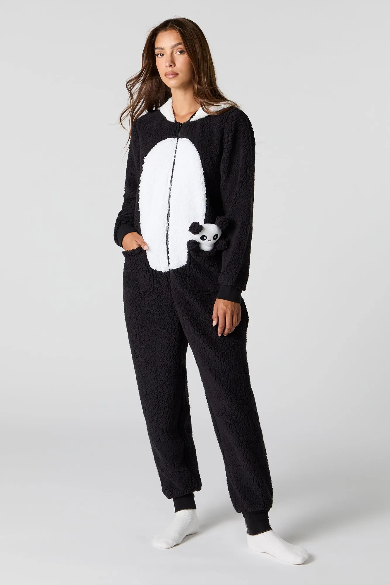 3D Panda Sherpa Onesie