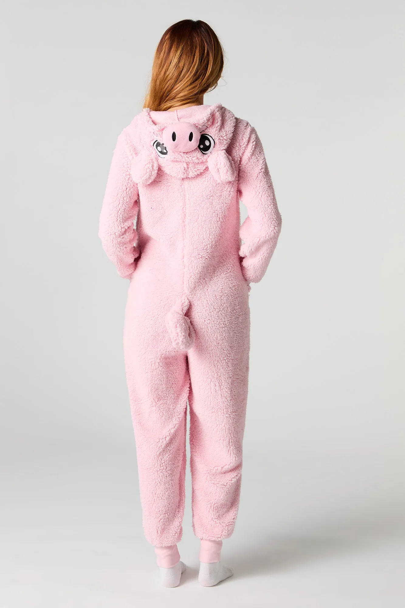 3D Pig Sherpa Onesie