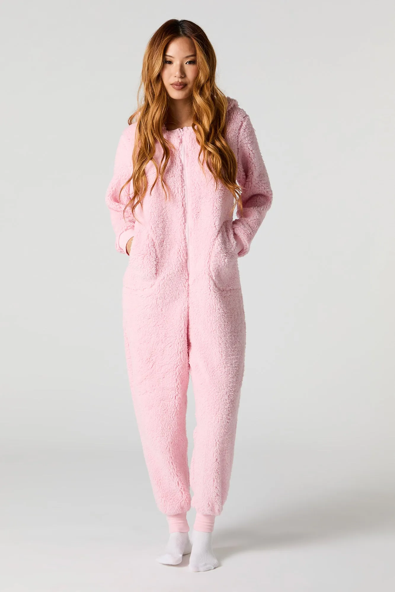 3D Pig Sherpa Onesie