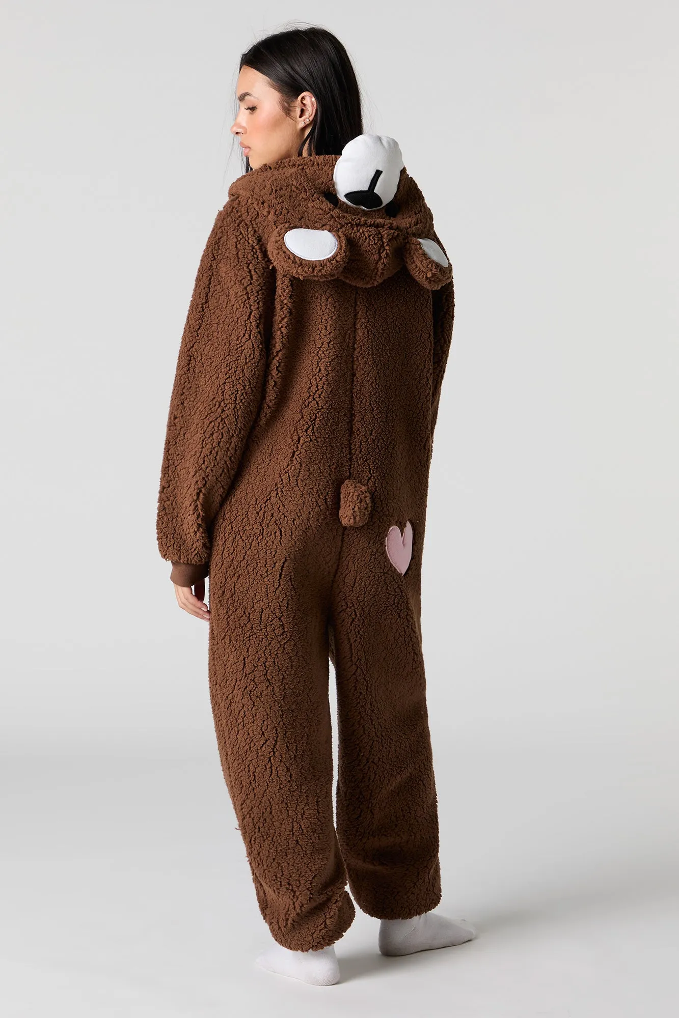 3D Teddy Bear Sherpa Onesie