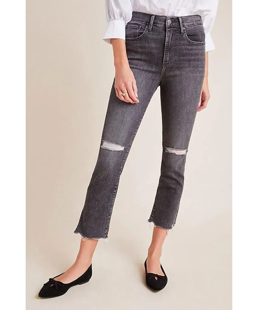 724 High-Rise Straight Cropped Jeans Dire Straits