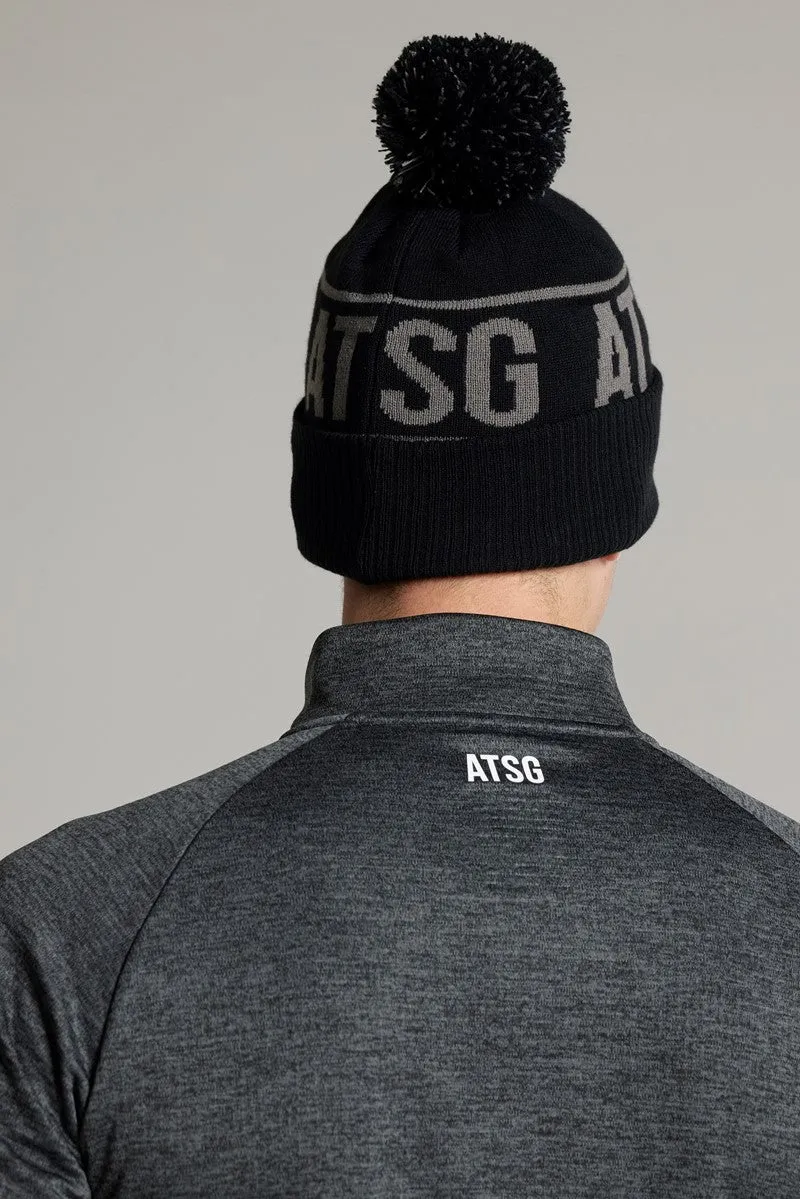 Albert Logo Bobble Hat - Putter Black / Steel