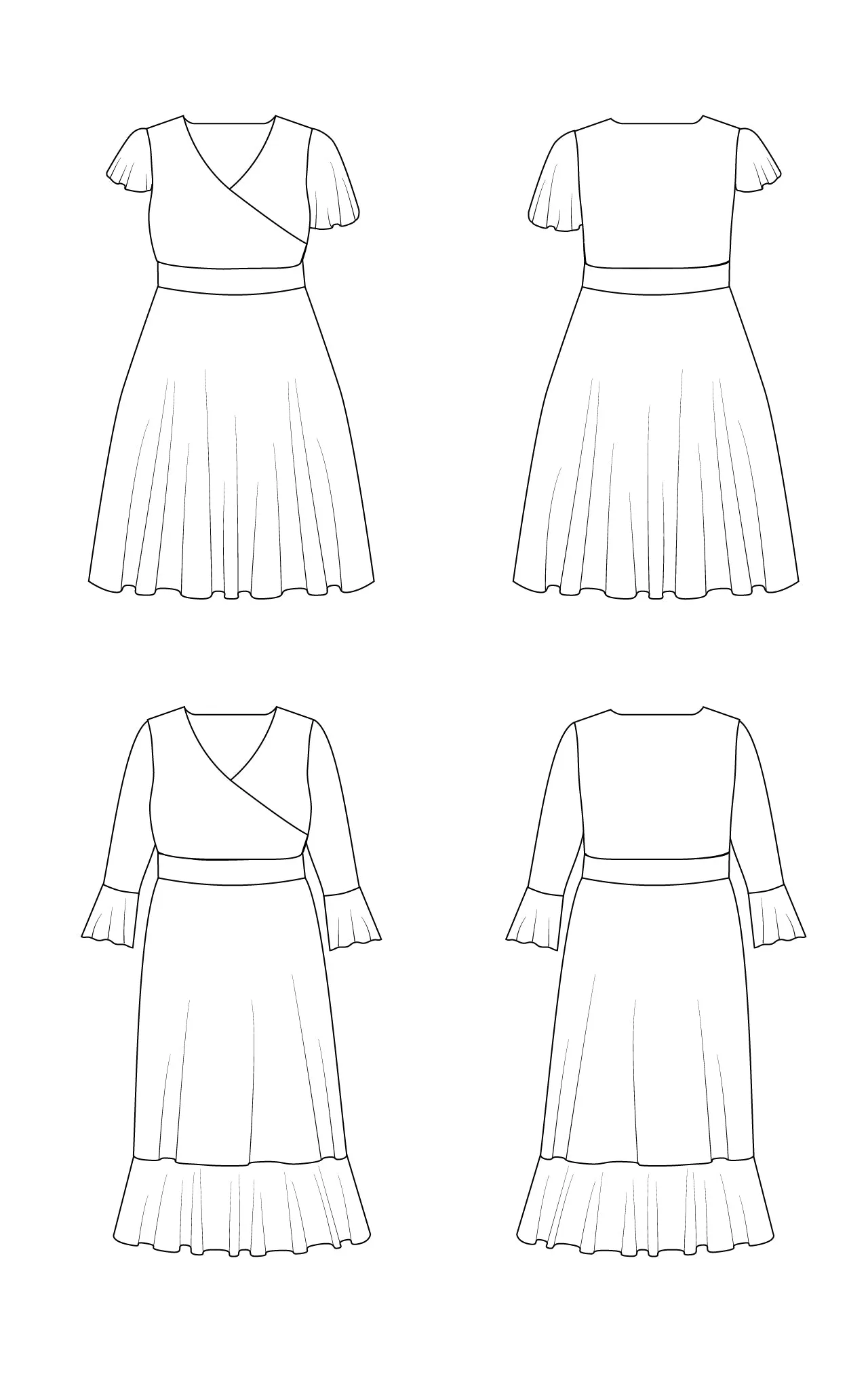 Alcott Dress 12-32 PDF pattern