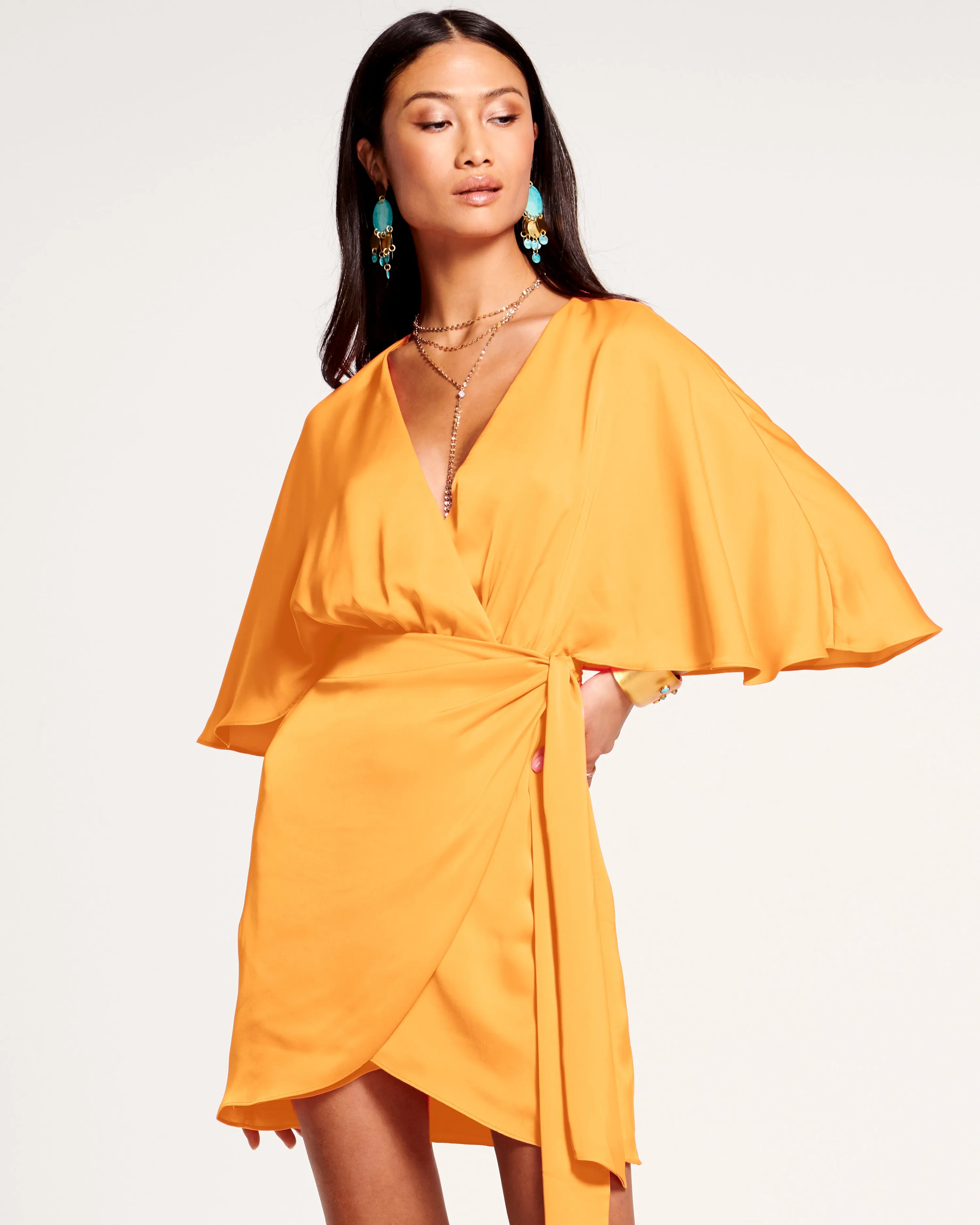 Alexis Wrap Mini Dress