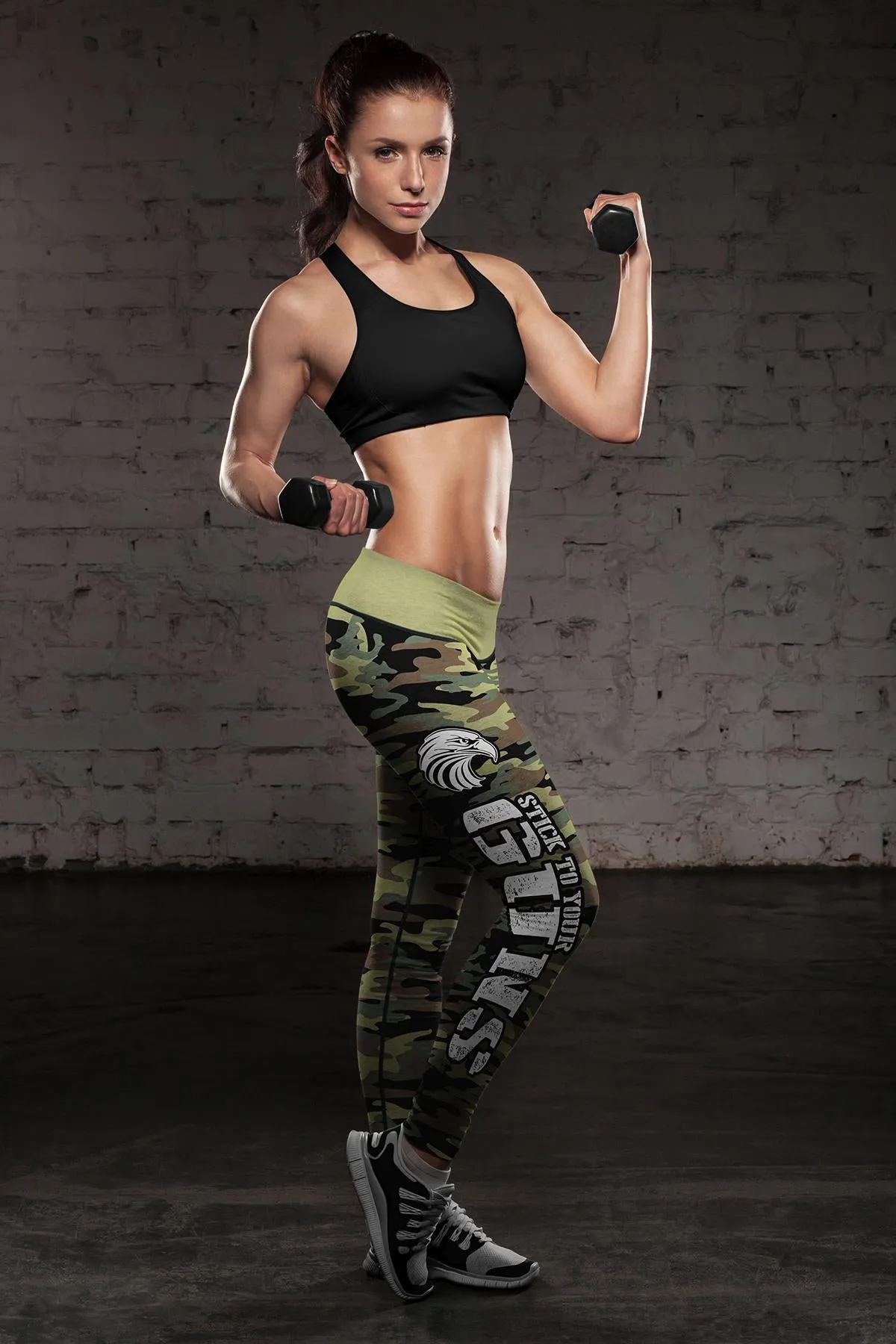 American Patriot Green Camo Leggings