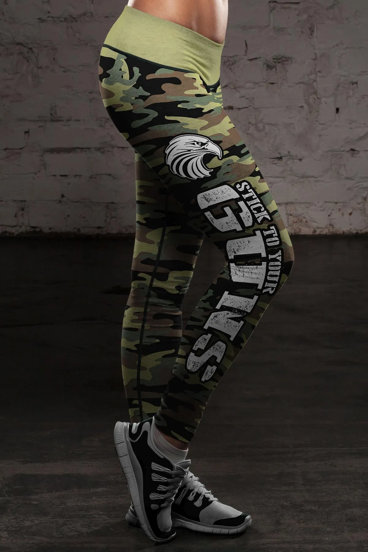 American Patriot Green Camo Leggings