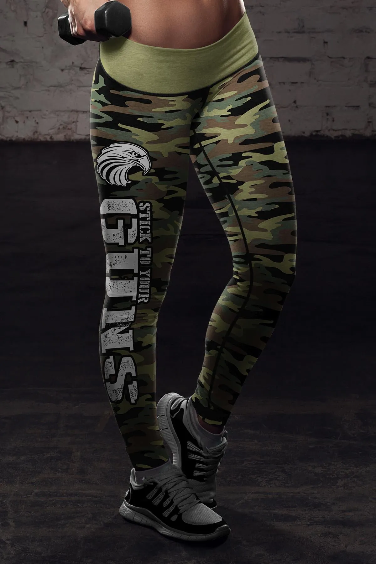 American Patriot Green Camo Leggings