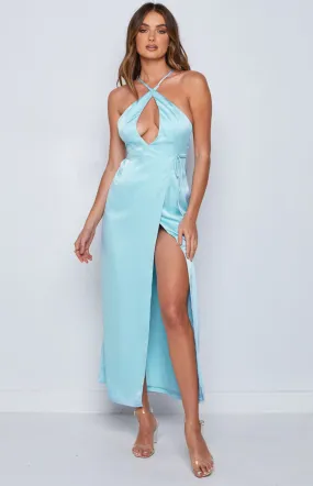 Amia Blue Maxi Formal Dress