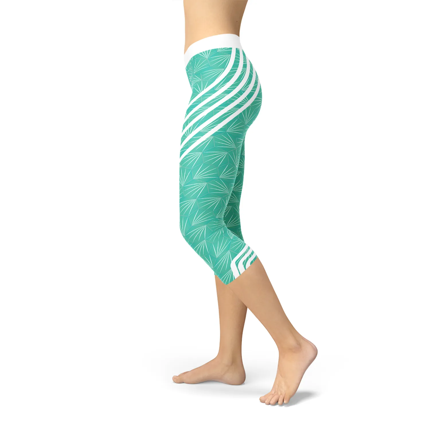 Aqua Performance Capri Leggings