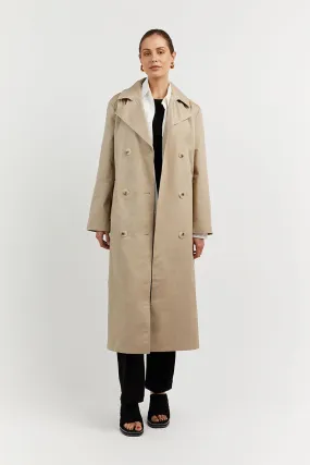 ASPEN STONE COTTON TRENCH COAT