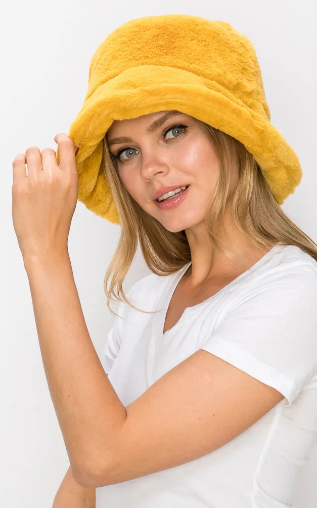 AT350 Faux Fur Fleece Cozy Hat