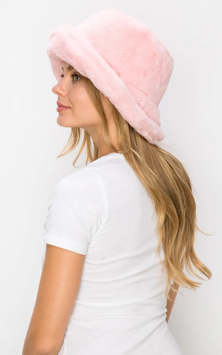 AT350 Faux Fur Fleece Cozy Hat