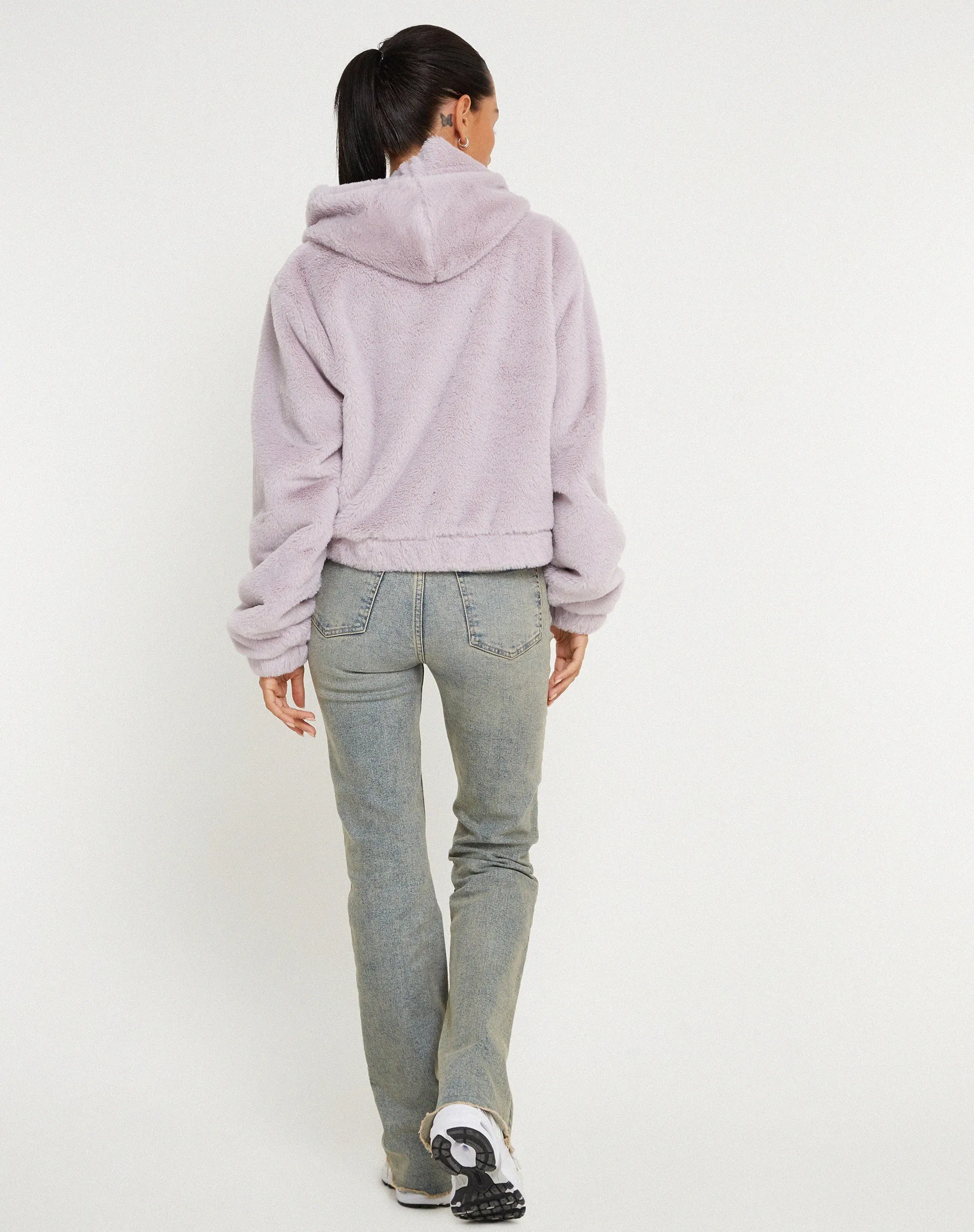 Banowa Zip Up Jacket in Lilac