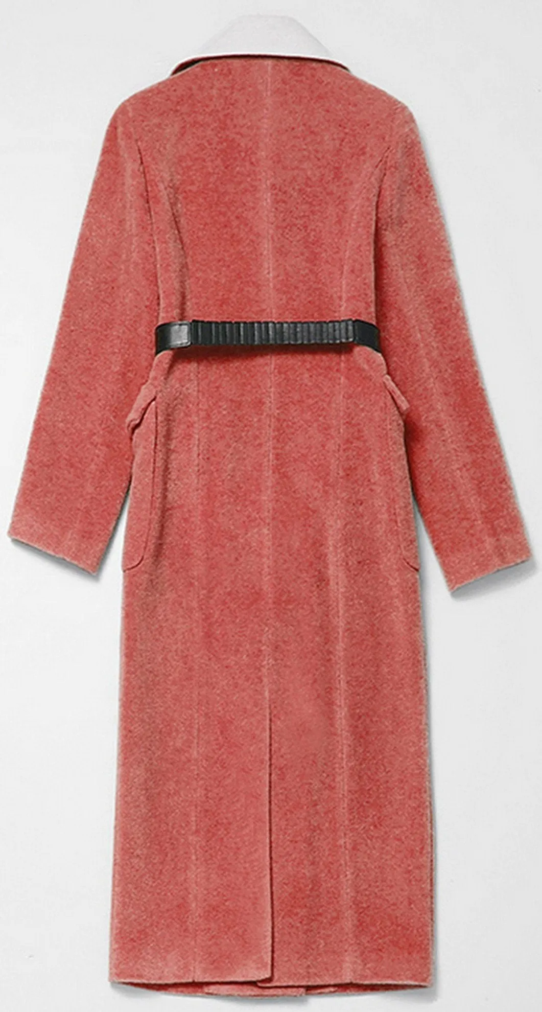 Belted Wool-Blend Coat