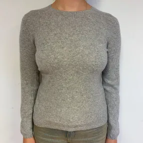 Biscuit Brown Cashmere Crew Neck Jumper Small