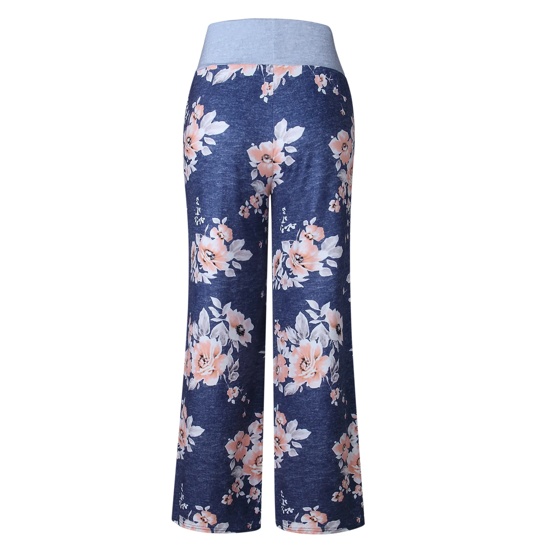 Blue Floral Pants