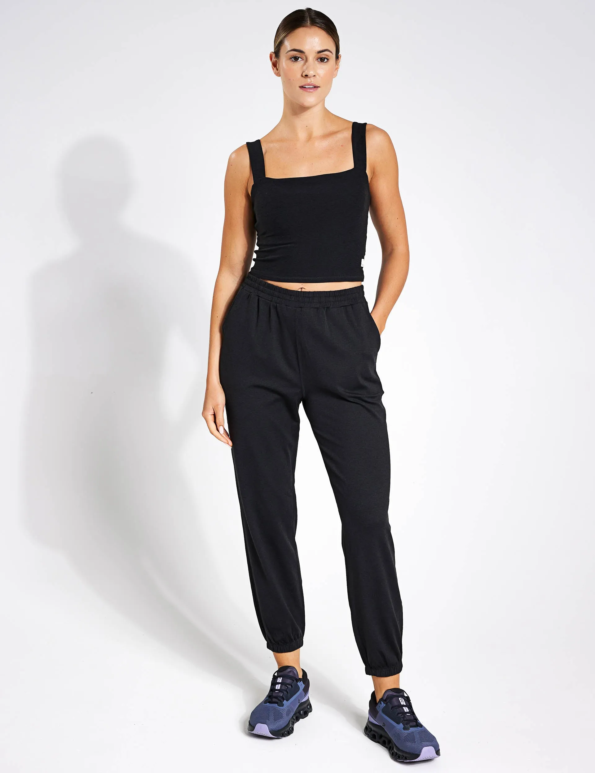 Boyfriend Jogger - Black Heather