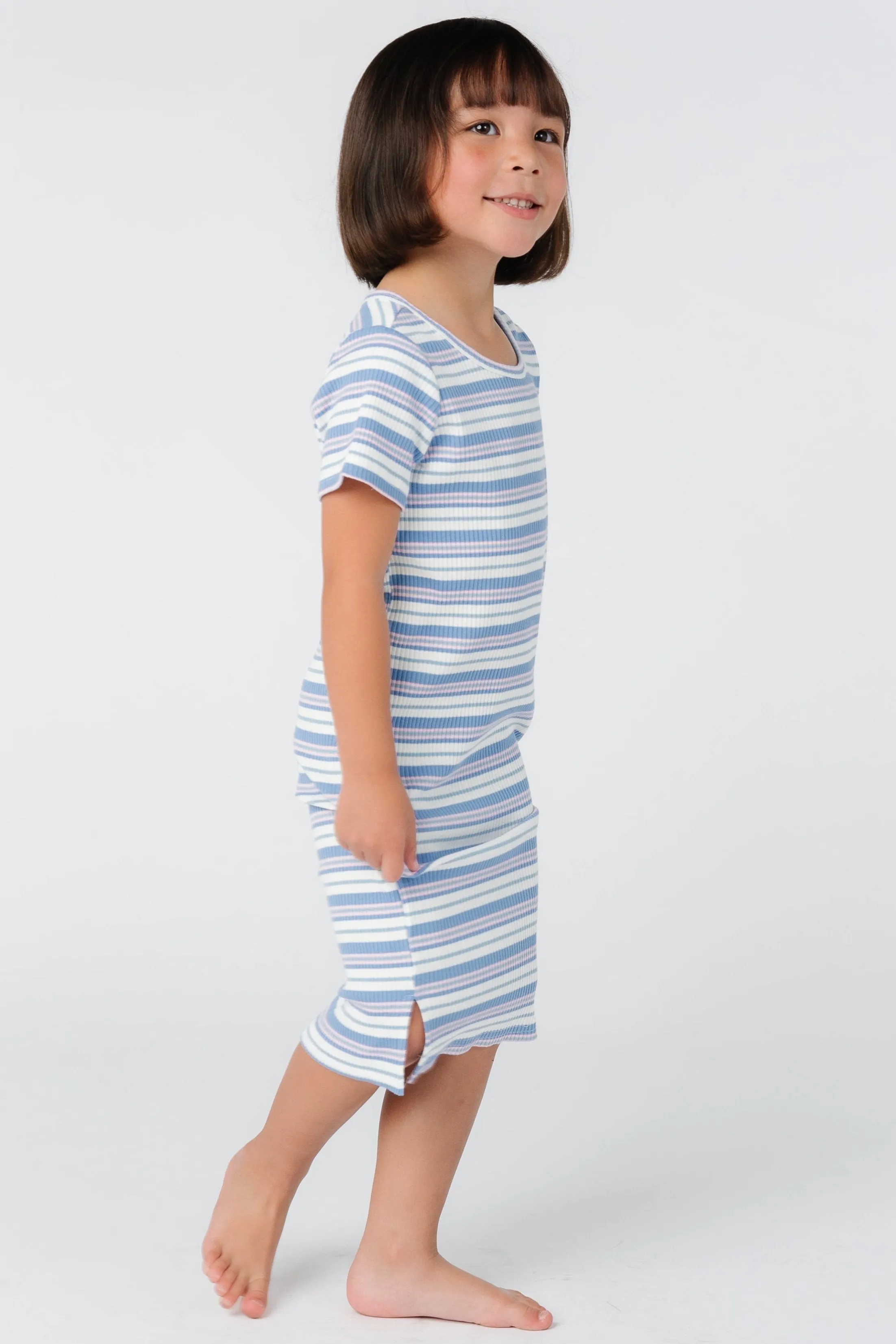 Brass & Roe Emmy Girl's Ribbed Dress