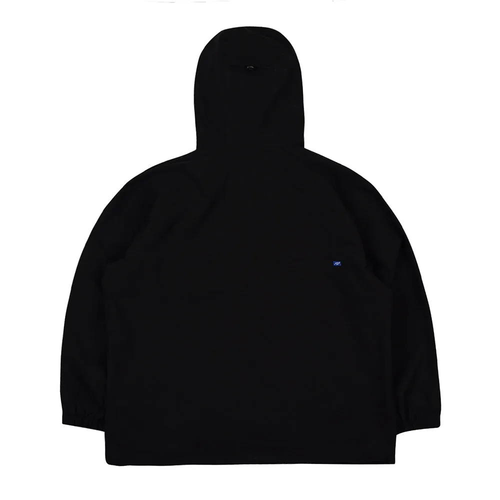 BSM STRETCH HOODED ANORAK JACKET BLACK