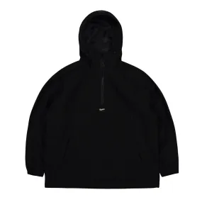 BSM STRETCH HOODED ANORAK JACKET BLACK