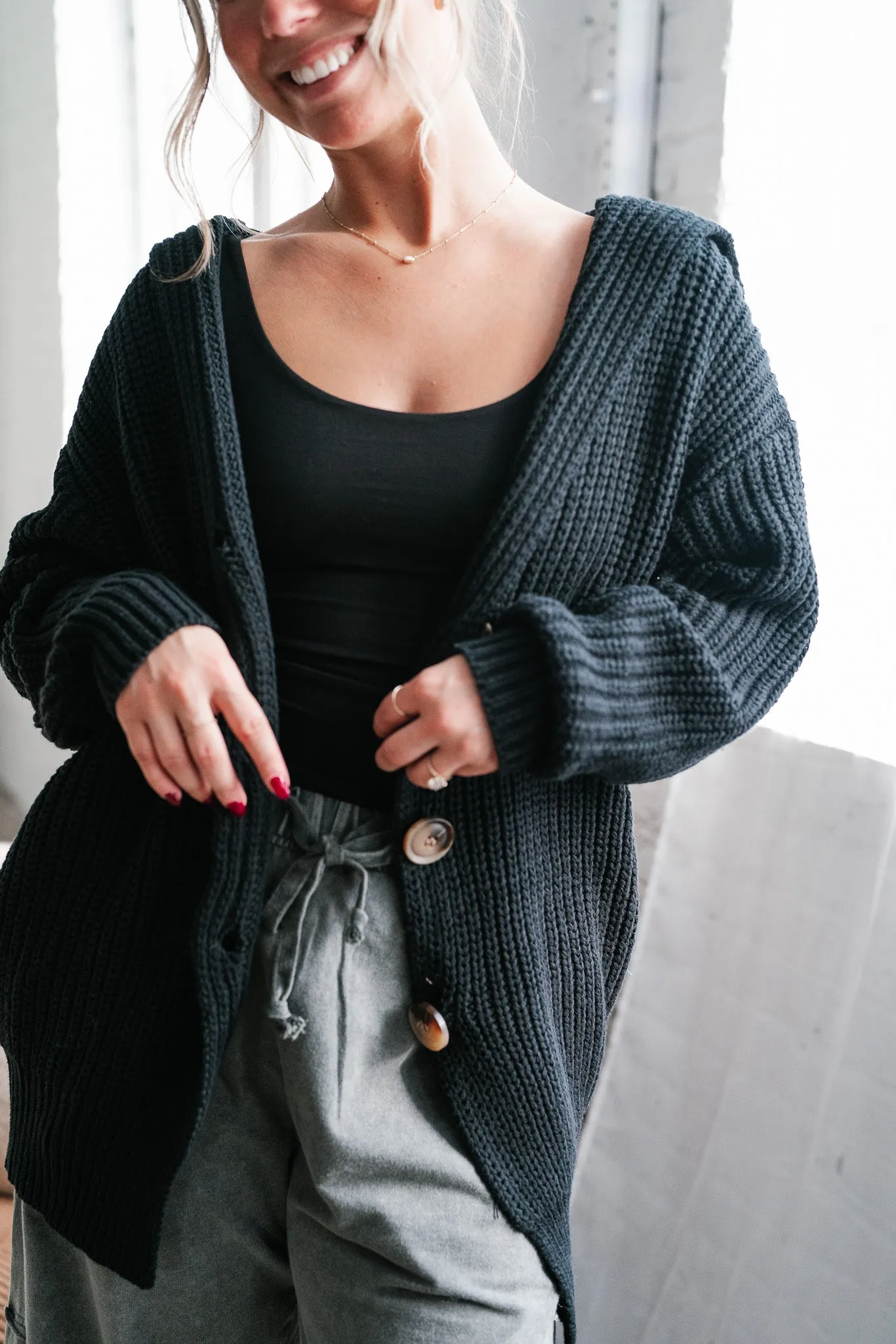 Bundled In Cozy Cardigan