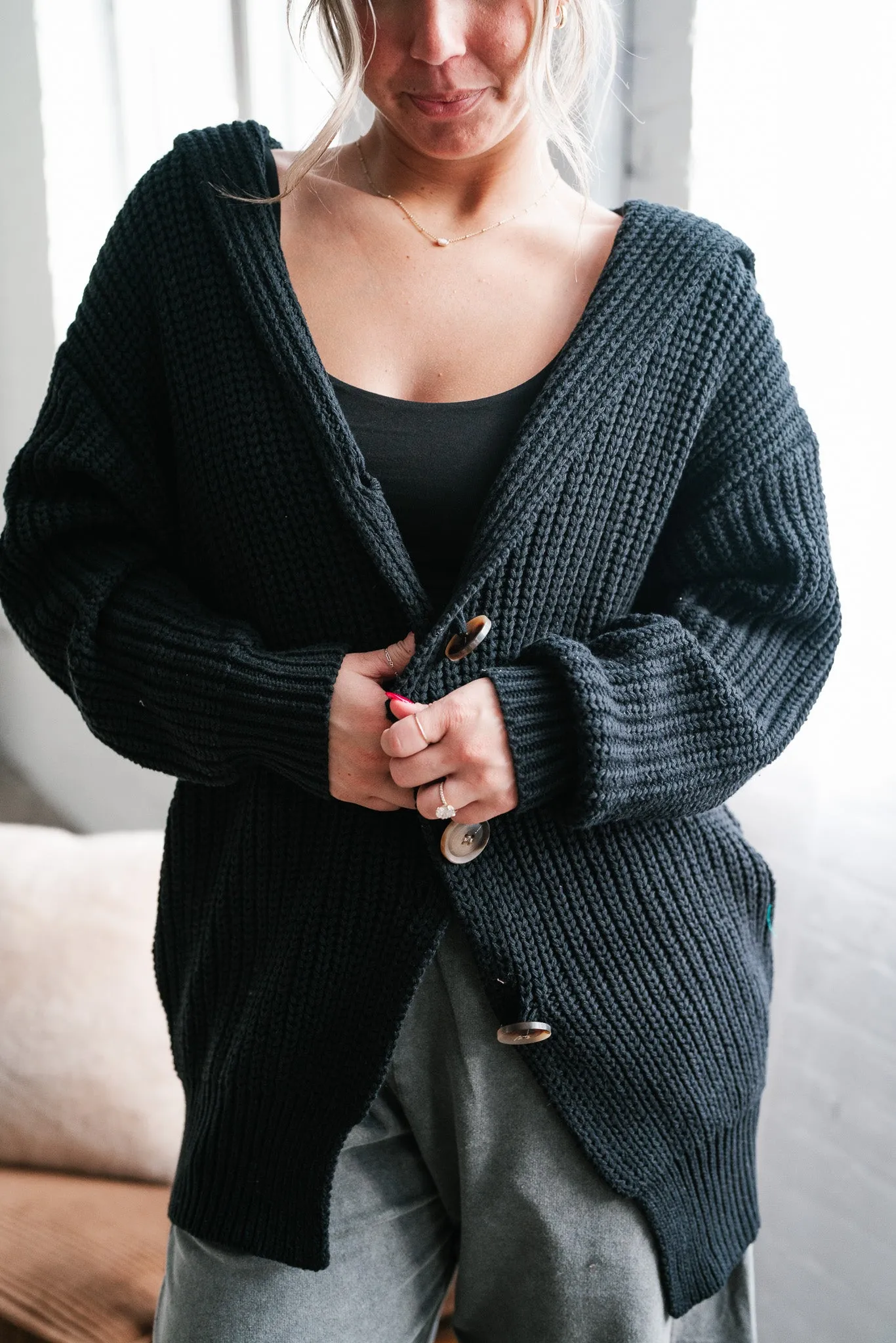 Bundled In Cozy Cardigan