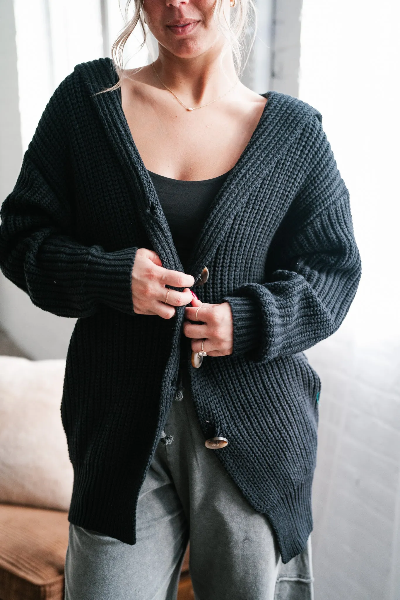 Bundled In Cozy Cardigan