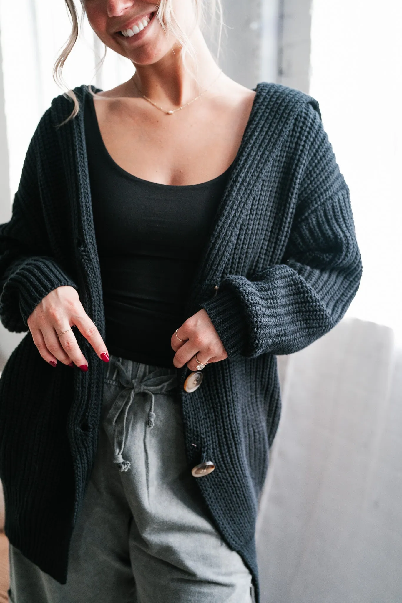 Bundled In Cozy Cardigan