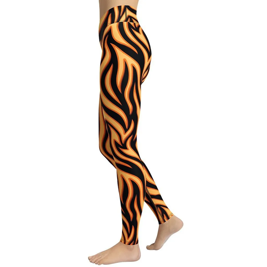 Burning Flame Yoga Leggings