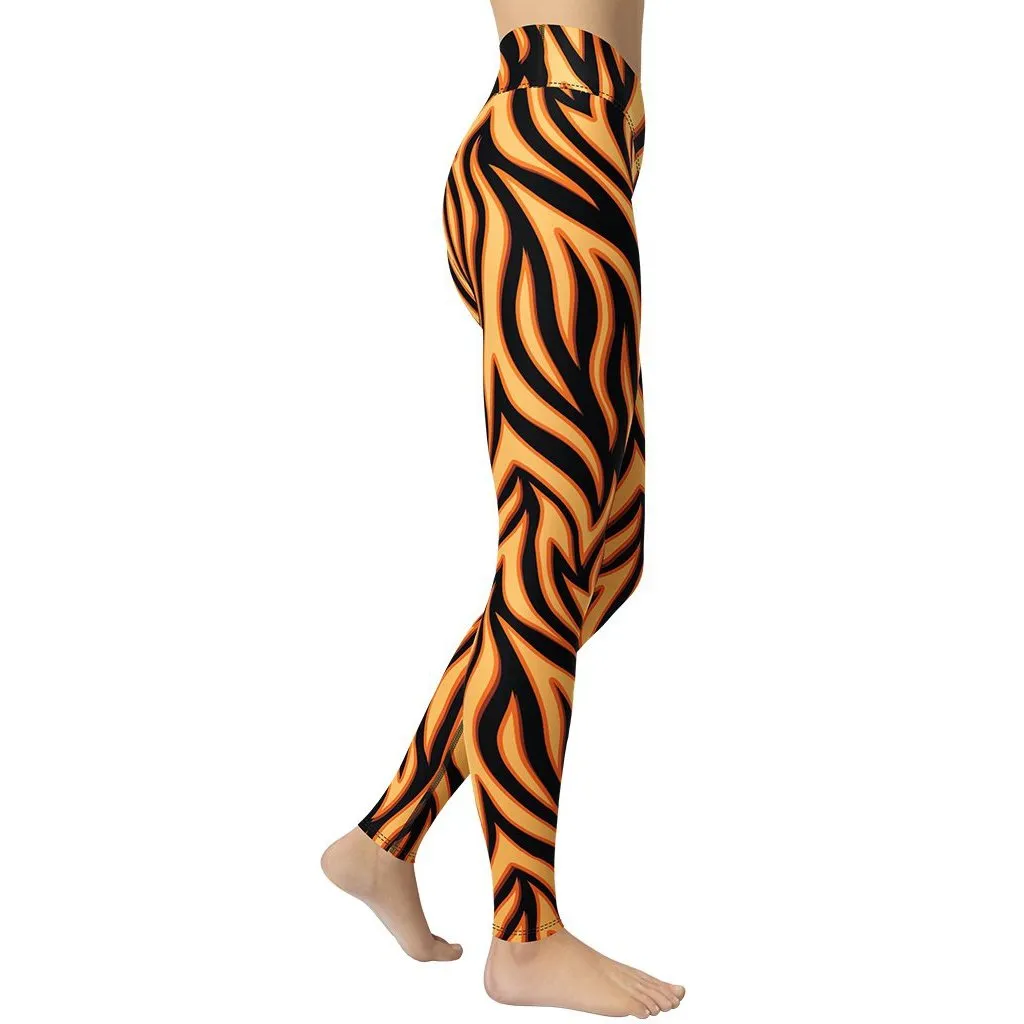 Burning Flame Yoga Leggings