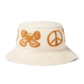 BUTTER GOODS TOUR KNIT BUCKET HAT CREAM