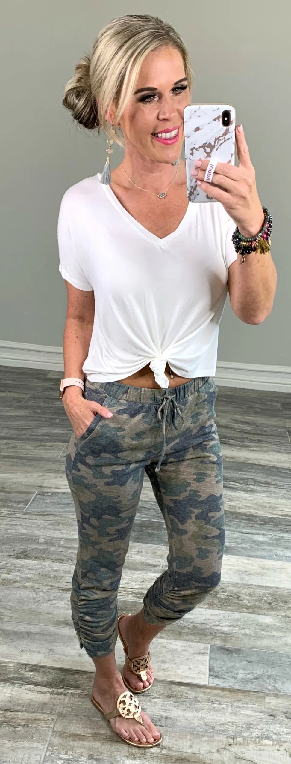 Camo Cropped Joggers