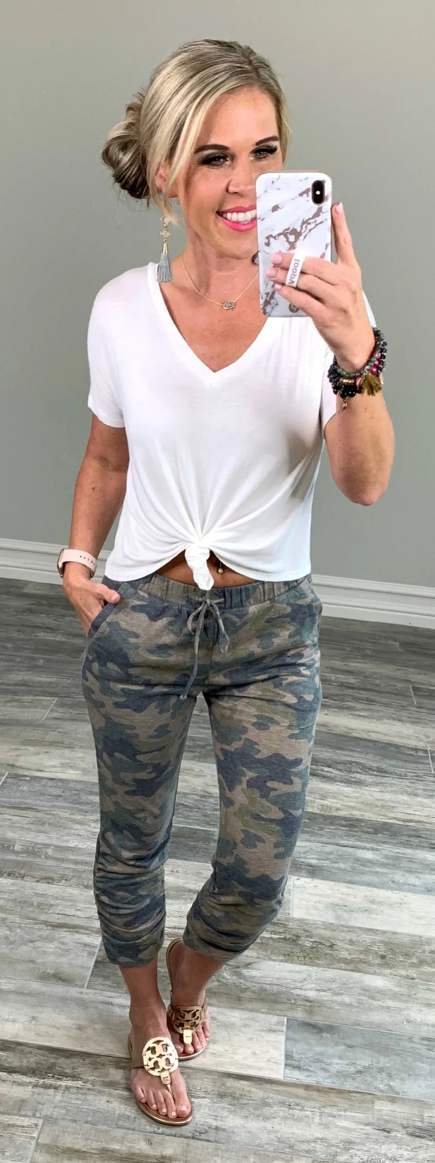 Camo Cropped Joggers