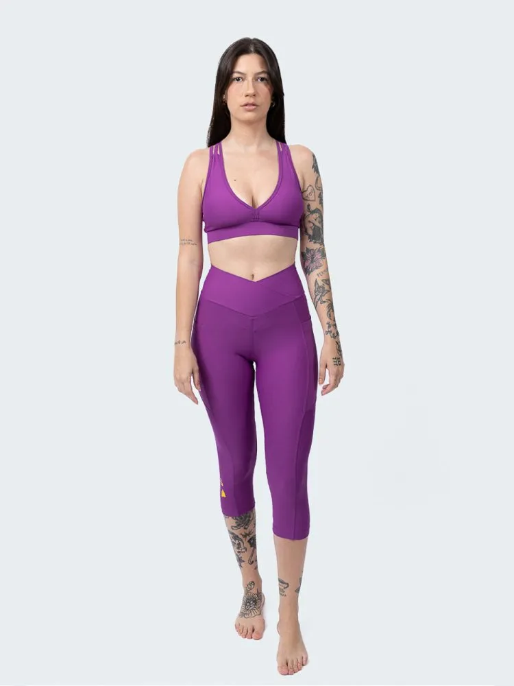 Capri Legging with Pockets - ORCHID