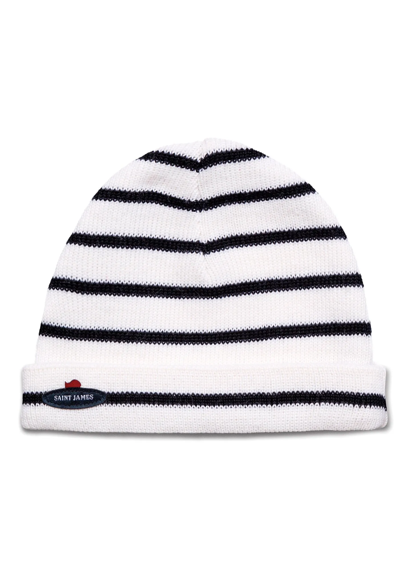 Cartier sailor hat for kids - striped, in soft wool (ECUME/NAVY)