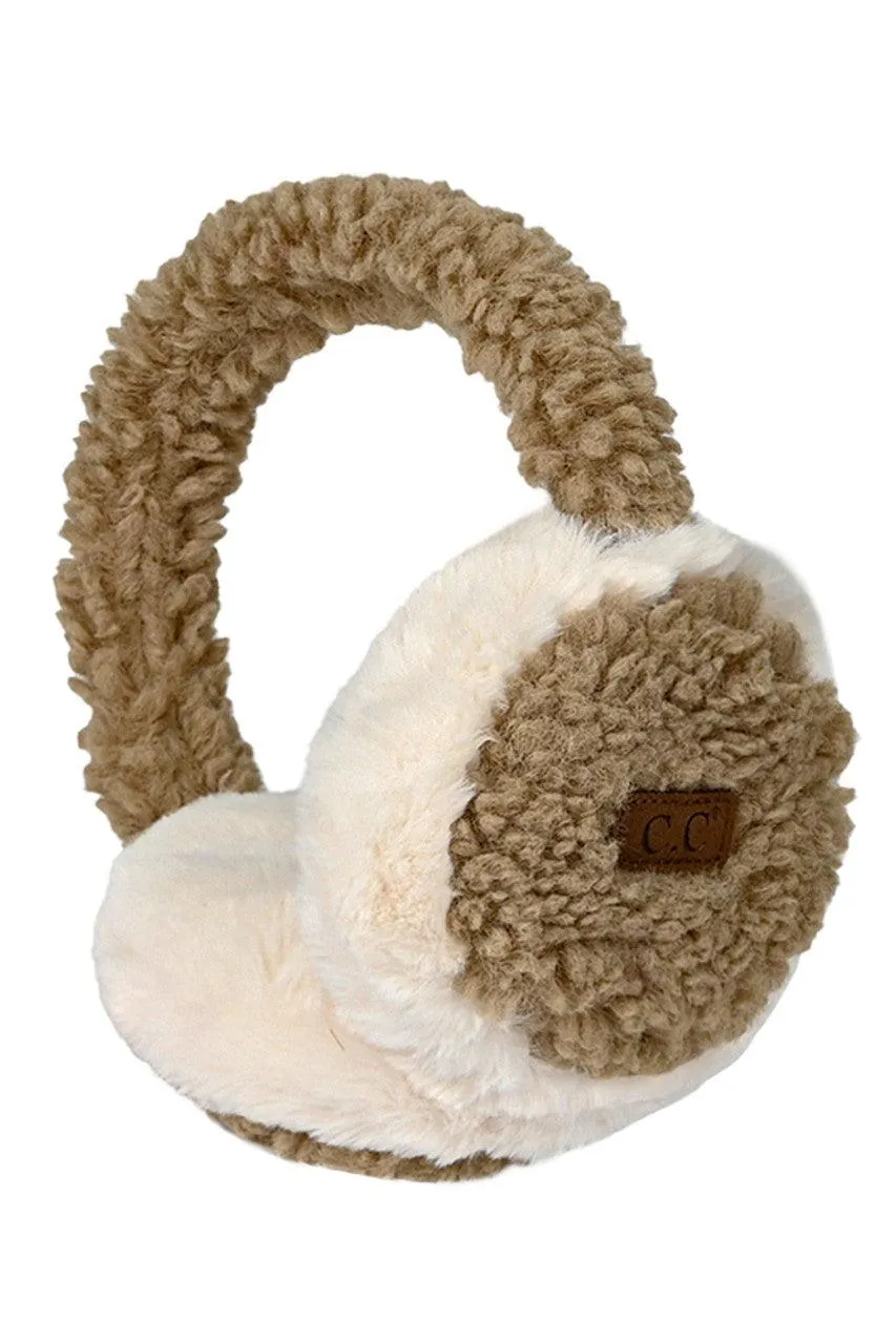 C.C FAUX FUR SHERPA EARMUFFS-EM-3667