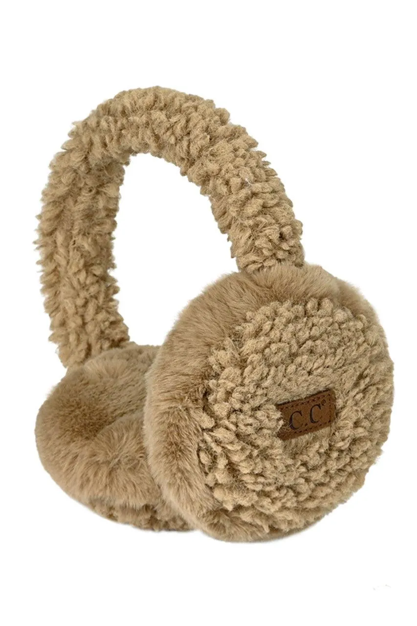 C.C FAUX FUR SHERPA EARMUFFS-EM-3667