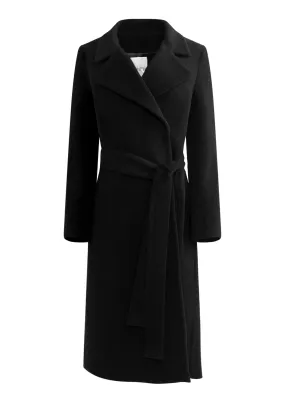 Charlotte Cashmere Wool Coat - Black