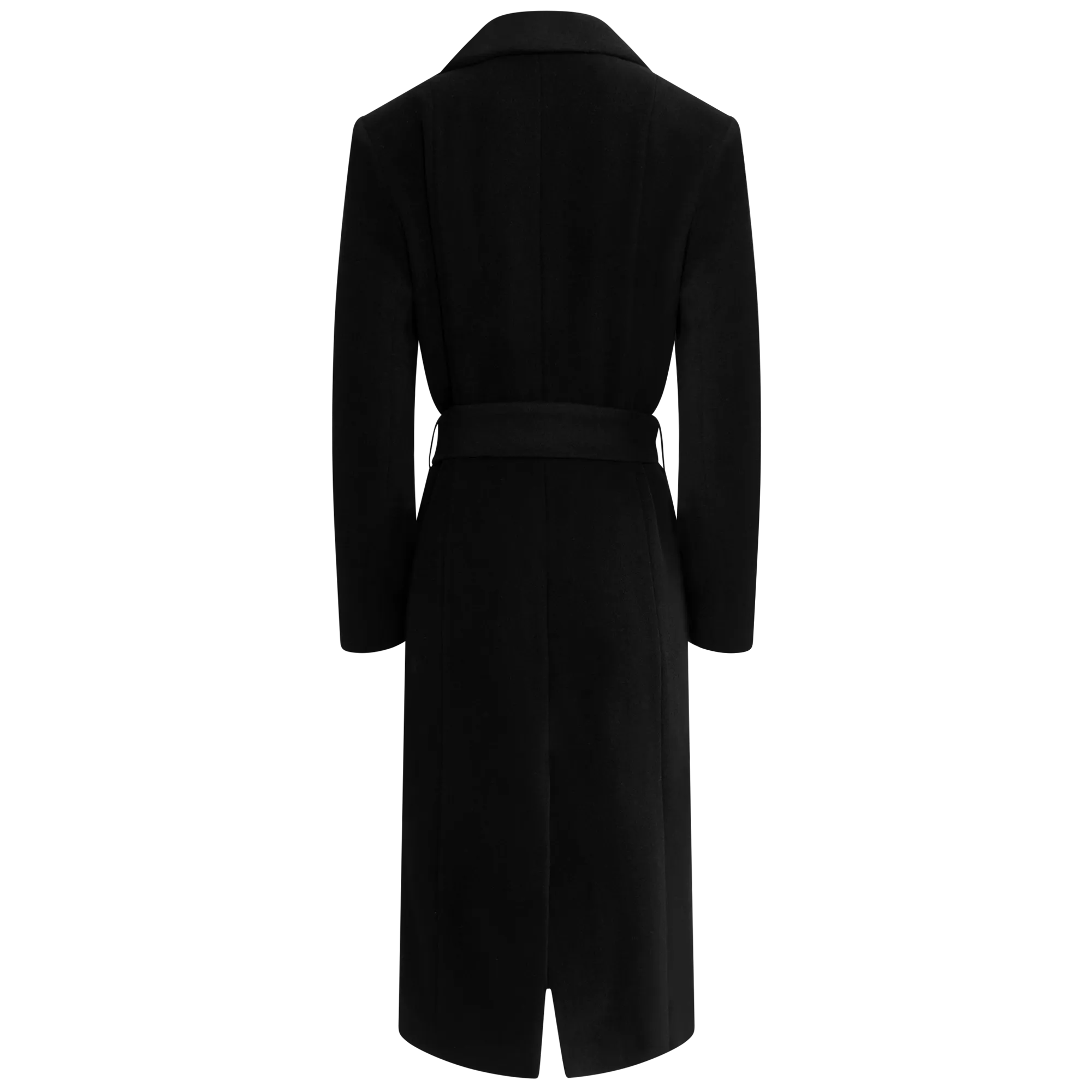 Charlotte Cashmere Wool Coat - Black