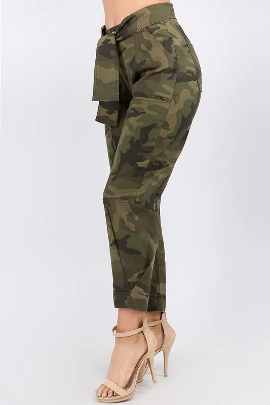 Chel's Camo Olive  Joggers