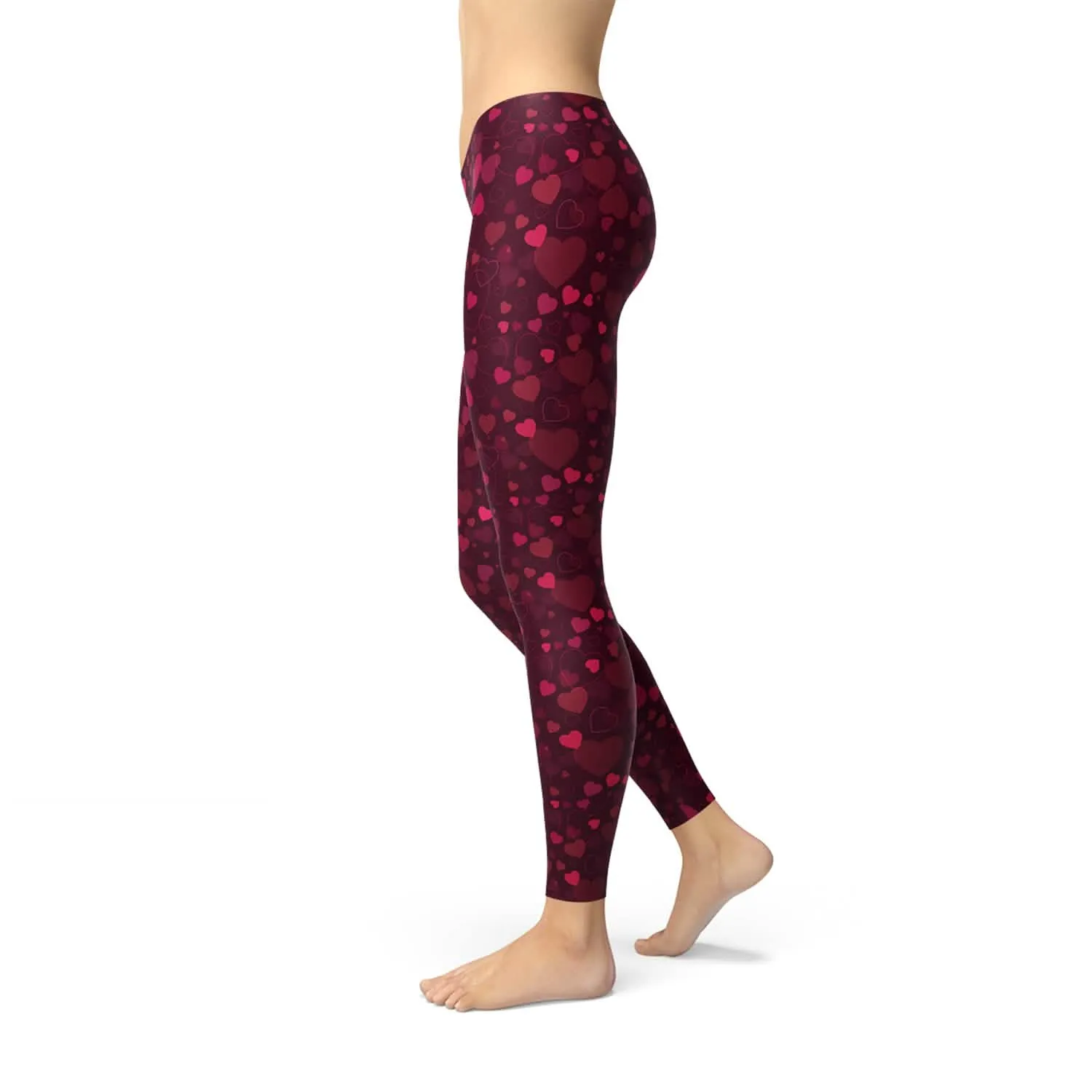 Crimson Heartbeat Performance Leggings