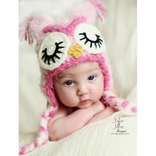 Daisy Baby Bessie Hat in Purple or Pink